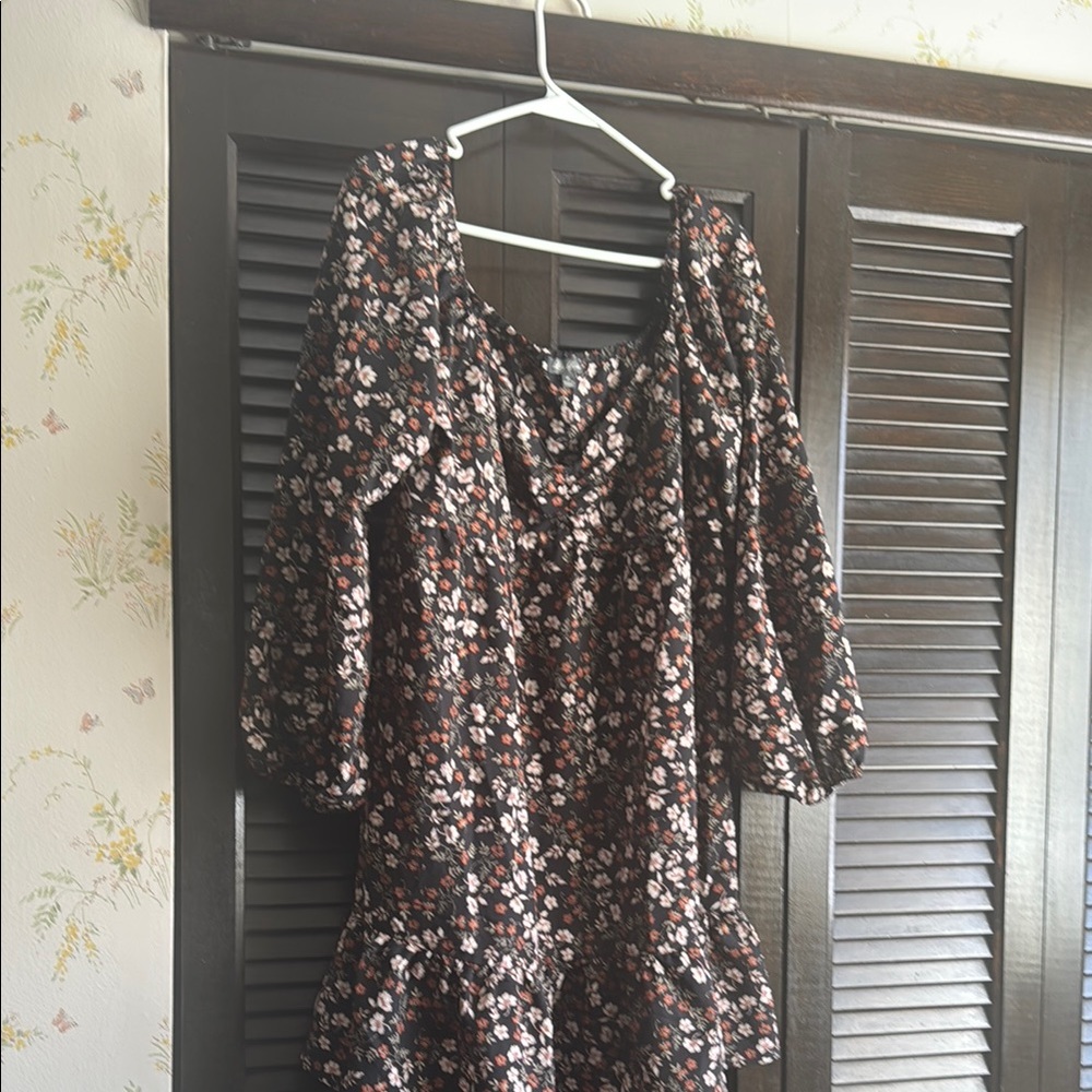 Floral Puff Sleeve Dress